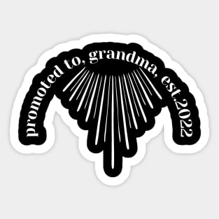 Promoted To Grandma Sticker